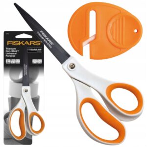 NOŻYCZKI UNIWERSAL TITANIUM Non-Stick FISKARS 21CM z ostrzałką