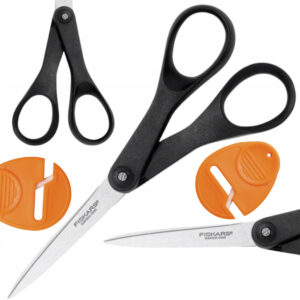 FISKARS NOŻYCZKI KUCHENNE UNIWERSALNE z ostrzałka gładzik 18 CM