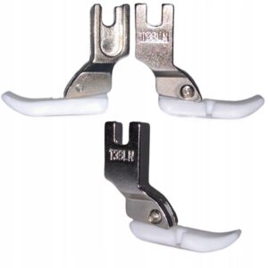 STOPKA KRAWĘDZIOWA WĄSKA DO MASZYN SZWALNICZYCH LEWA T36LN TEFLONOWA JUKI