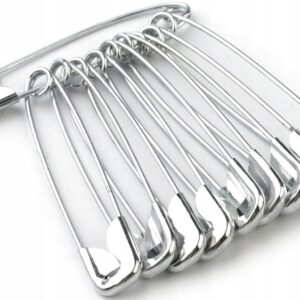 Agrafka spinacz pęk 10 szt długości 32 mm metalowe