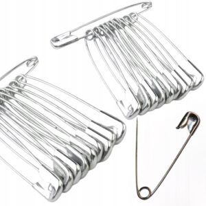 Agrafka spinacz pęk 10 szt długości 37 mm metalowe