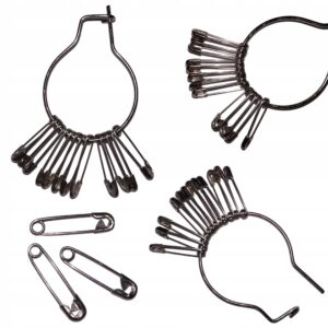 Agrafka spinacz pęk 12 szt. długości 19 mm agrafki