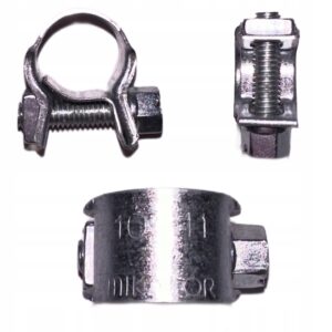 OPASKA zaciskowa przewodu na przewód parowy wąż 10 - 11 mm