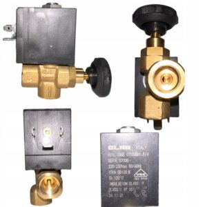 ELEKTROZAWÓR ZAWÓR KĄTOWY 230V 1/4' WODA POWIETRZE