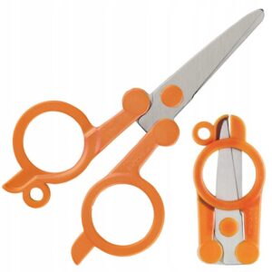 NOŻYCZKI FISKARS CLASSIC SKŁADANE BRELOK OSTRE NOŻYCE OBCINACZKI 10CM MOCNE