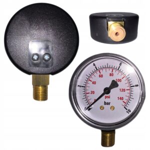 MANOMETR WSKAŹNIK CIŚNIENIA 1/4' 0-10BAR 62MM TARCZOWY