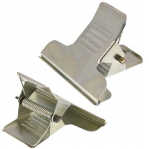 KLAMRA KRAWIECKA DO LAGOWANIA TKANIN MOTYLEK SZEROKA MOCNA BEZ ZĄBKÓW R11