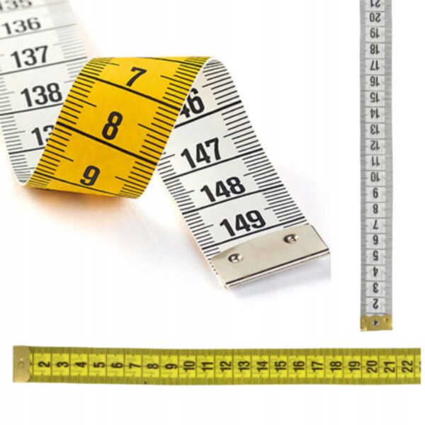 Centymetr dwustronny miara krawiecki niemiecki 150 cm