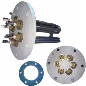 Kryza z uszczelką z 3 grzałkami 2000 W do wytwornicy pary Comel FB/F 6Kw