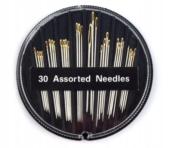Igły do szycia ręcznego w pojemniku AST 30 szt.