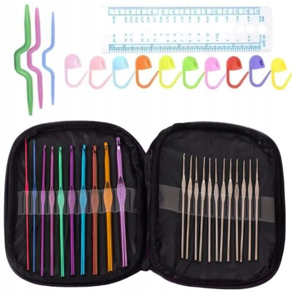 Zestaw szydełek szydełka do szydełkowania 50 szt.