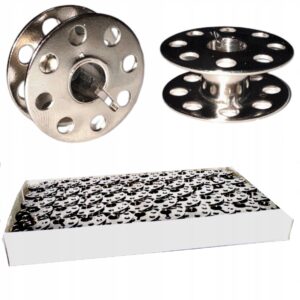 SZPULKA DO MASZYN JUKI SIRUBA BROTHER METALOWA 100 sztuk