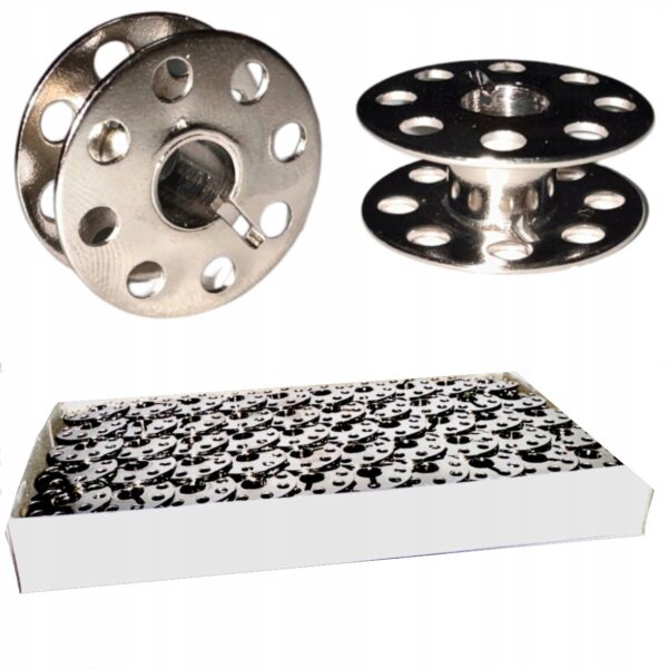 SZPULKA DO MASZYN JUKI SIRUBA BROTHER METALOWA 100 sztuk