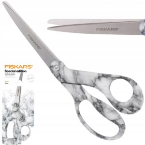 NOŻYCZKI UNIWERSALNE MARMURKOWE SZARY 21CM FISKARS