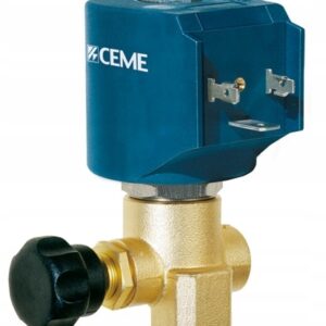 ELEKTROZAWÓR ZAWÓR KĄTOWY 1/4' 230V WODA POWIETRZE