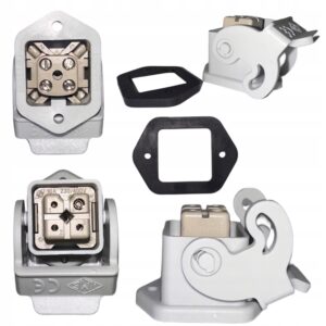 GNIAZDO 4BIEGUNOWE PROSTE DO MASZYN 230V+USZCZELKA