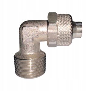 ZŁĄCZKA NA WĄŻ TEFLONOWY 10X8MM 3/8' GZ KOLANKO