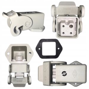 GNIAZDO 4 BIEGUNOWE KĄTOWE DO URZĄDZEŃ 230V