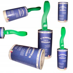 ROLKA 10CM 10M WAŁEK DO CZYSZCZENIA UBRAŃ SIERŚCI WŁOSKA Z WKŁADEM