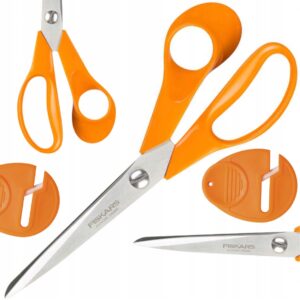 NOŻYCZKI UNIWERSALNE KRAWIECKIE FISKARS ostrzałka gładzik 21CM