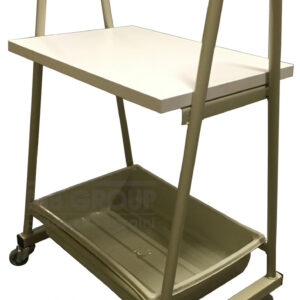 WÓZEK POMOCNIK SZWACZKI Z PÓŁKĄ DO SZWALNI