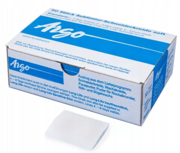 KREDA KRAWIECKA ZNIKAJĄCA BIAŁA ARGO 50 sztuk